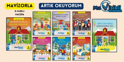 Mavitikli Yayıncılık MAVİZORLA ARTIK OKUYORUM 8'li Hikaye seti resmi