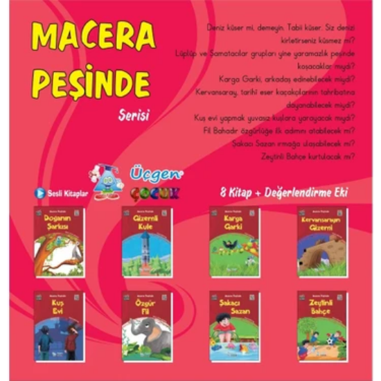 Üçgen Yayıncılık Macera Peşinde – Kutulu 10 Kitap resmi