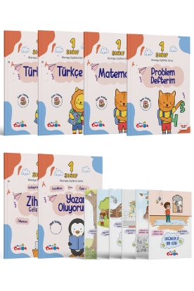Mavi Önlük 1. Sınıf Etkinlik Seti | İkinci Dönem (12 Kitap) resmi