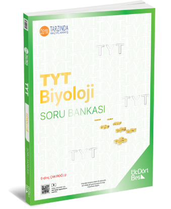 ÜçDörtBeş Yayınları TYT Biyoloji Soru Bankası - GÜNCEL BASKI resmi