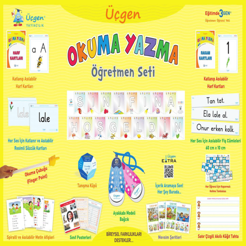 1. Sınıf – Üçgen Okuma Yazma Öğretmen Seti 2024