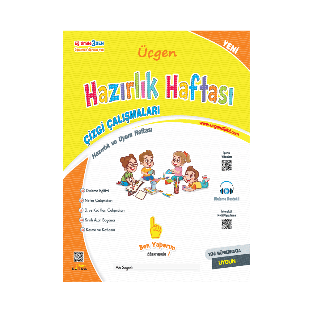 1. Sınıf – Üçgen Okuma Yazma Seti 2024