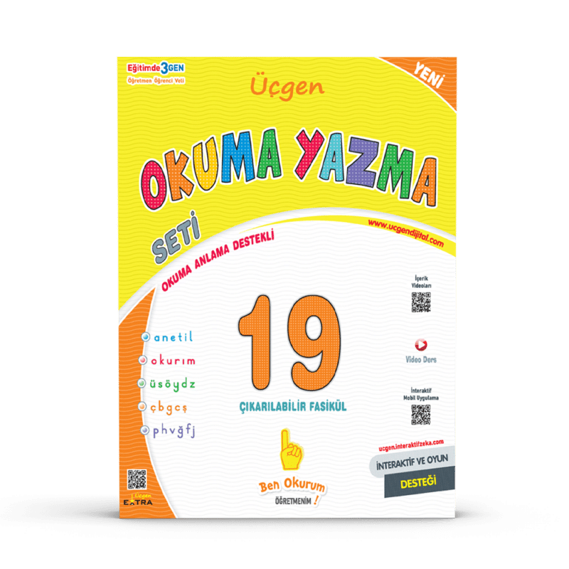 1. Sınıf – Üçgen Okuma Yazma Seti 2024