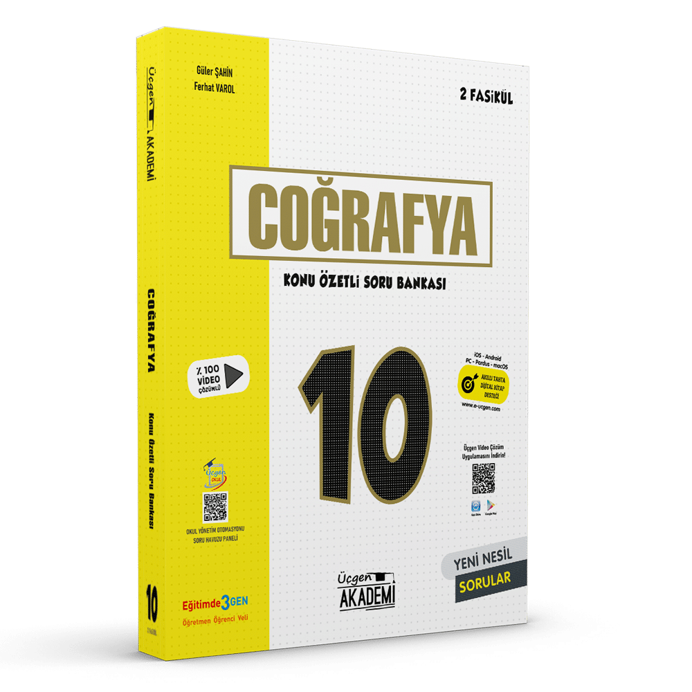 10. SINIF COĞRAFYA – Konu Özetli Soru Bankası – 2 Fasikül