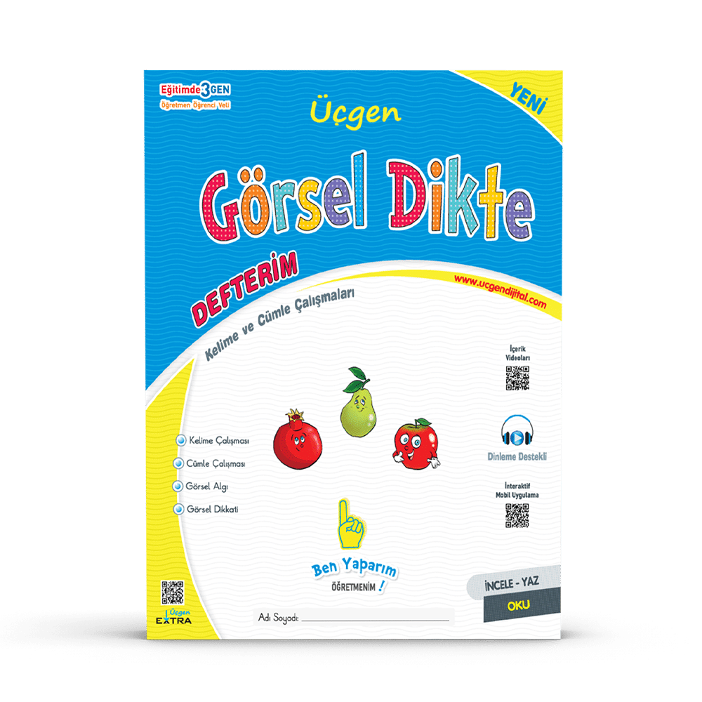 1. Sınıf Okuma Yazma Seti – Görsel Dikte Defterim