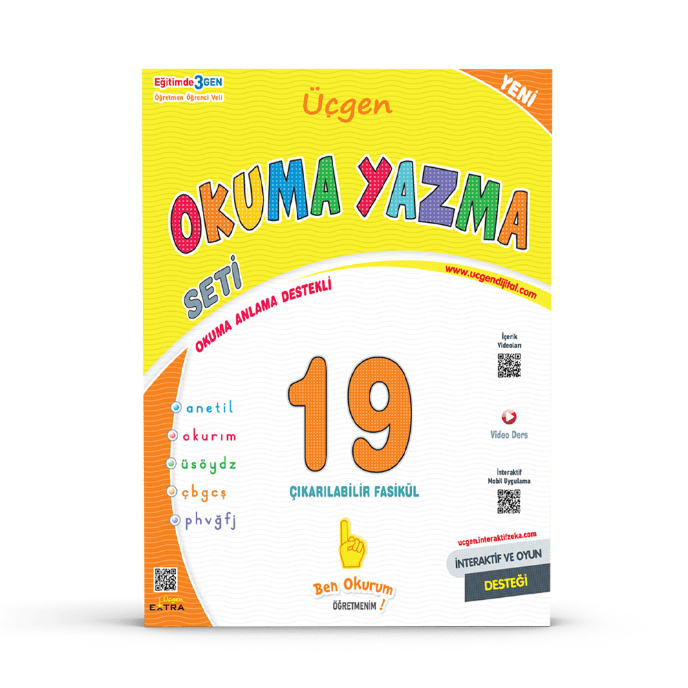 1. Sınıf Okuma Yazma Seti – Harf Fasikülleri