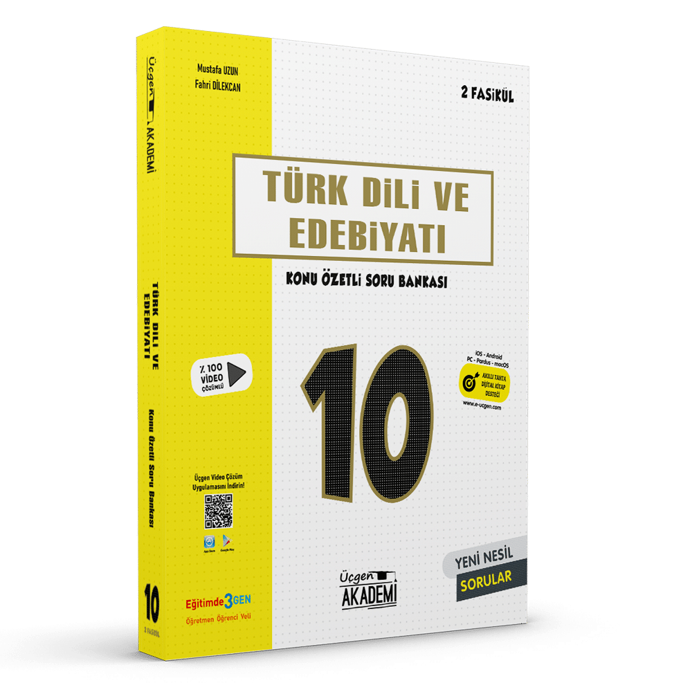 10. SINIF TÜRK DİLİ VE EDEBİYATI – Konu Özetli Soru Bankası – 2 Fasikül