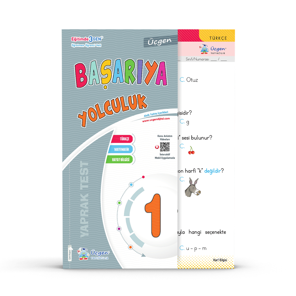 1.SINIF – Başarıya Yolculuk – Yaprak Test