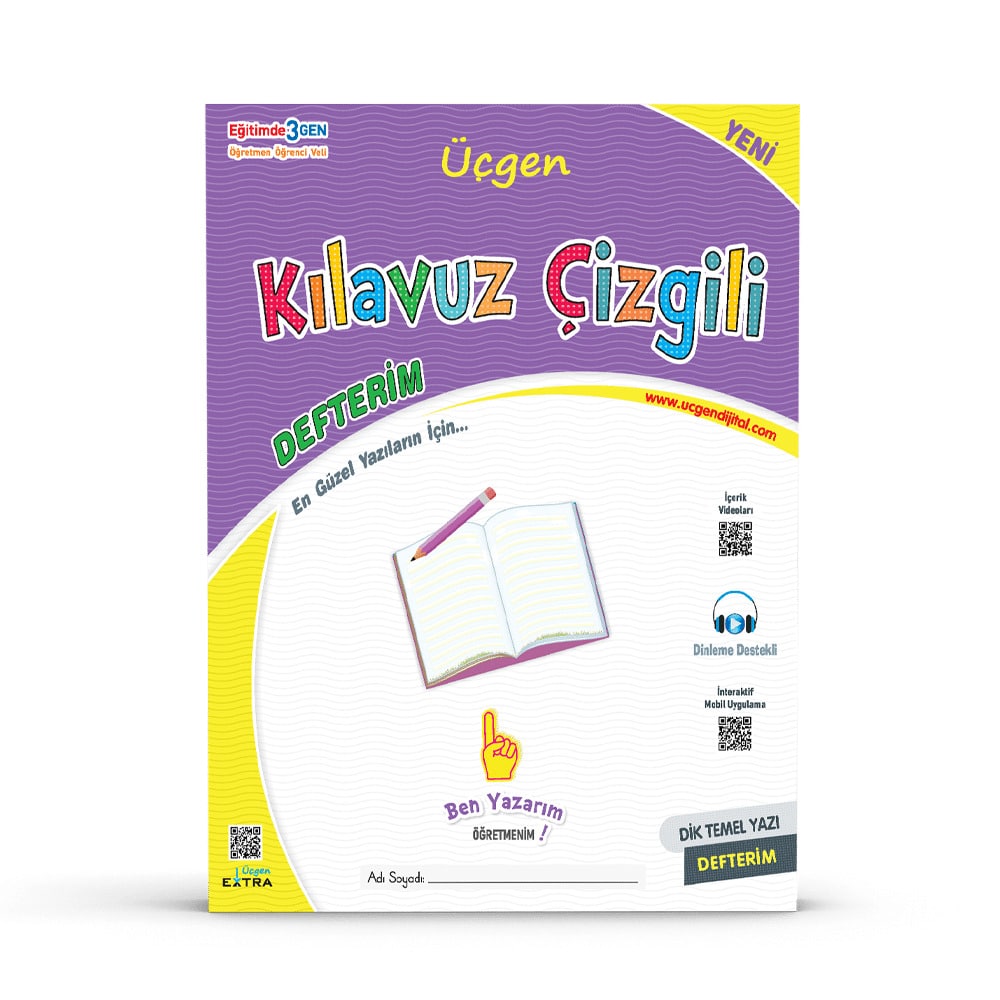1.Sınıf – Kılavuz Çizgili Defterim – 32 Sayfa