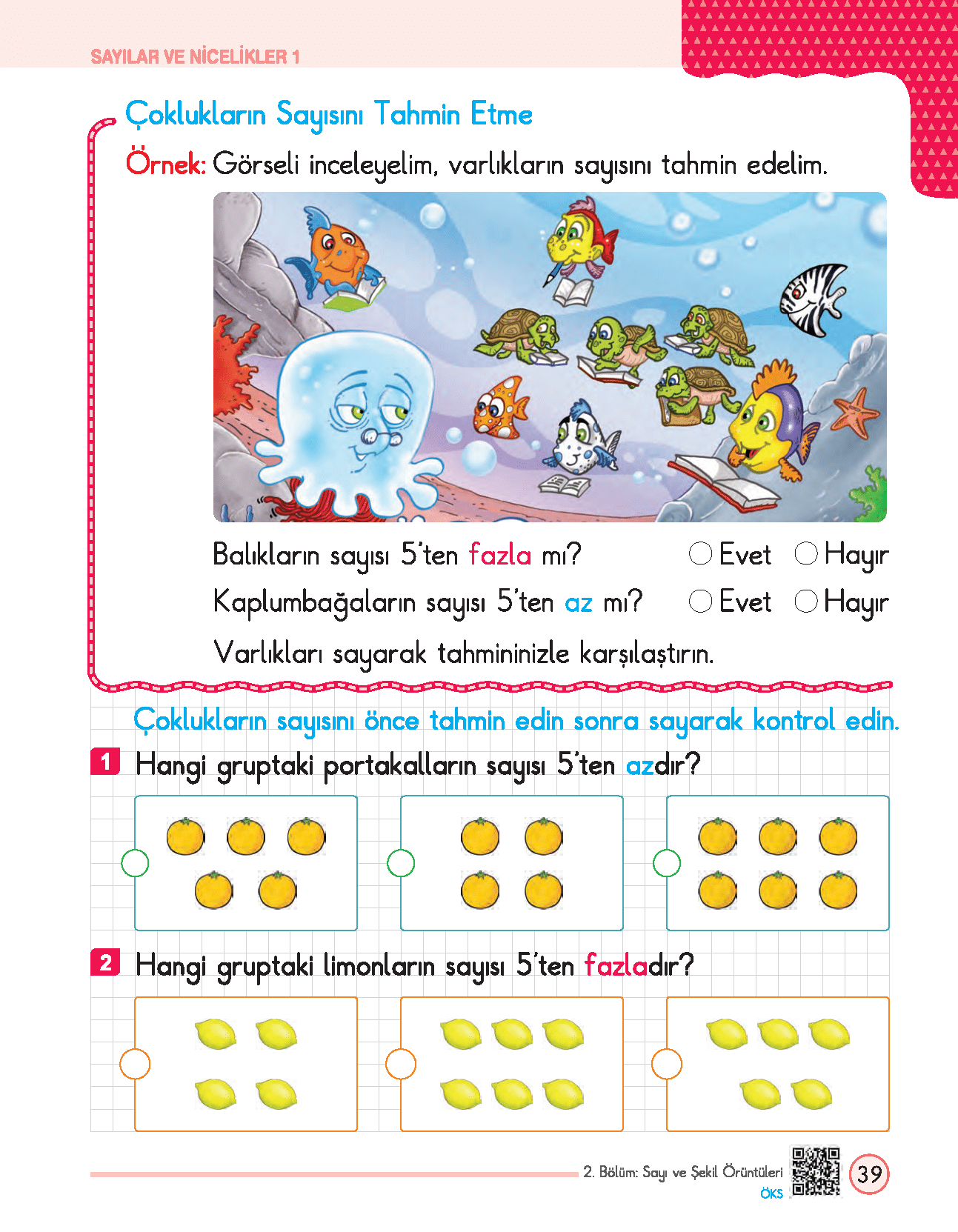 1.SINIF – Problemlerle Matematik