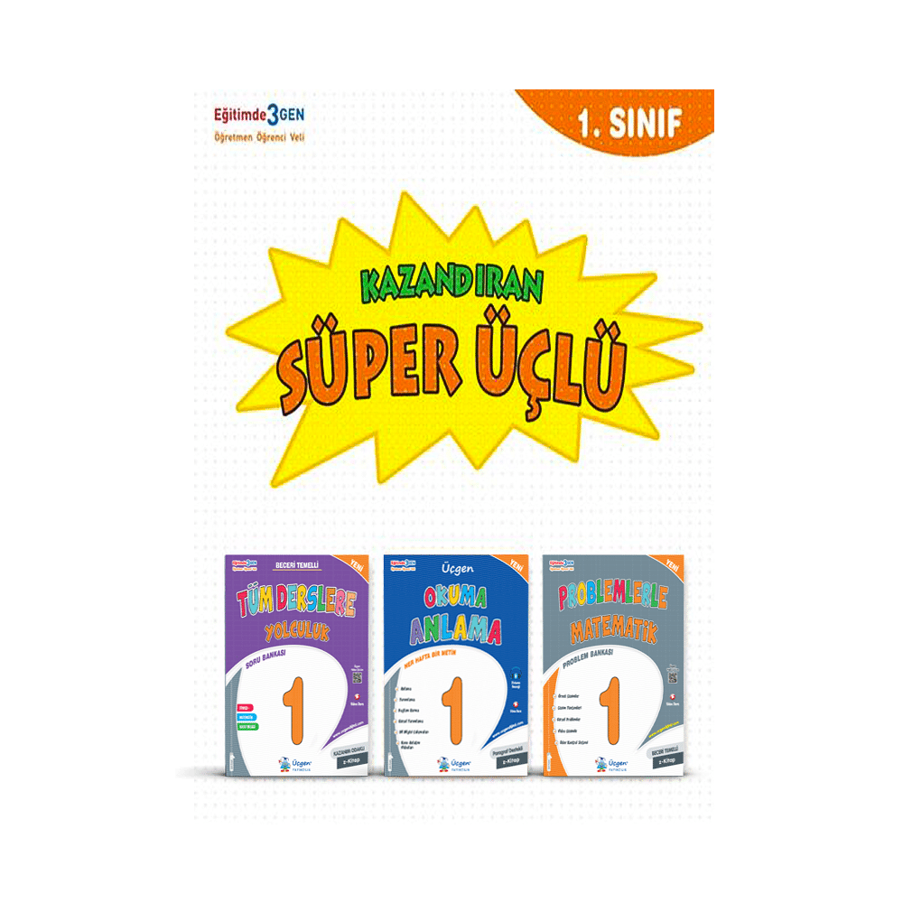 1.SINIF – SÜPER ÜÇLÜ – Kazandıran Kitaplar