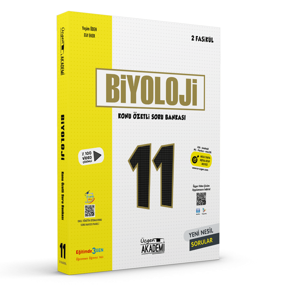 11.SINIF BİYOLOJİ – Konu Özetli Soru Bankası – 2 Fasikül