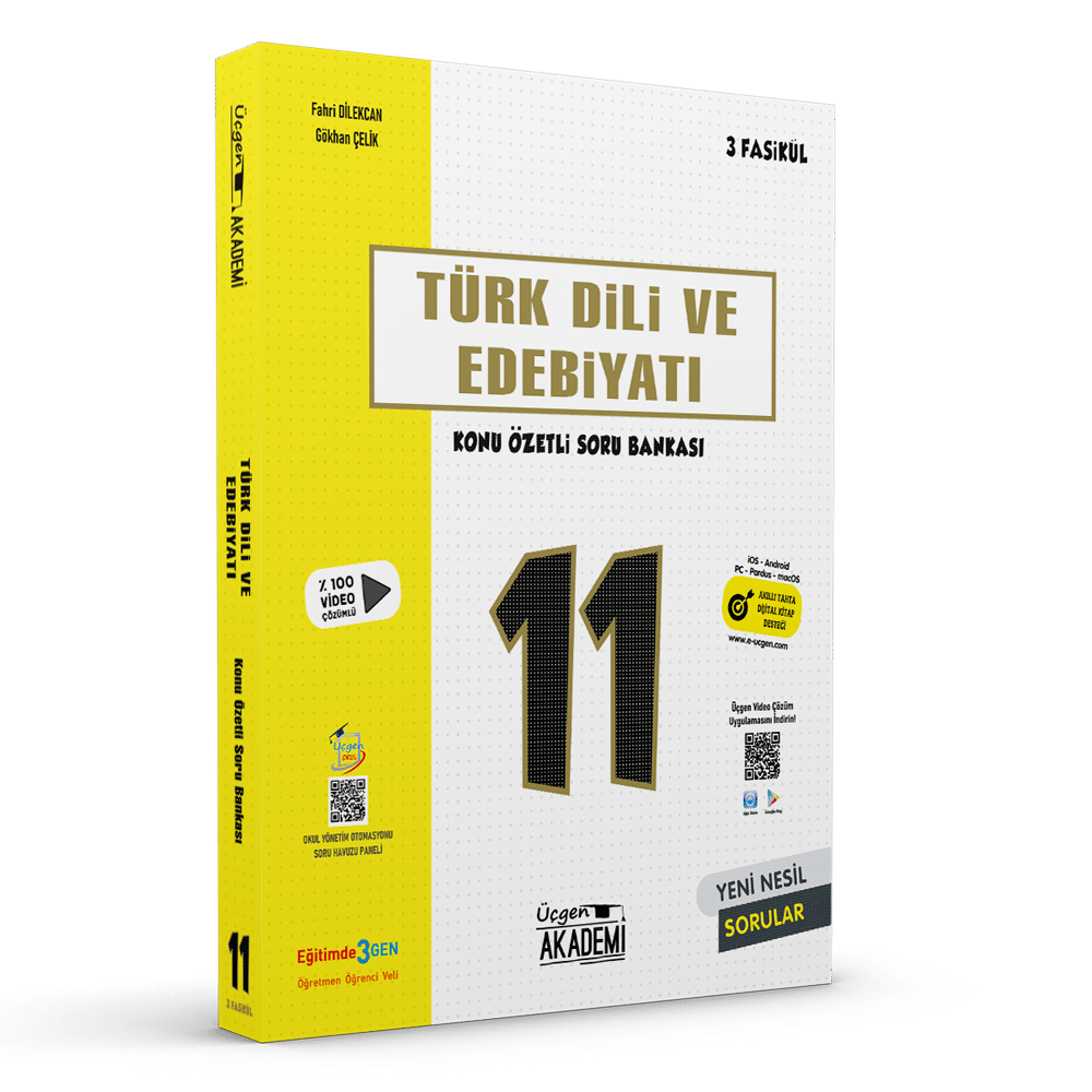 11.SINIF TÜRK DİLİ VE EDEBİYATI – Konu Özetli Soru Bankası – 3 Fasikül