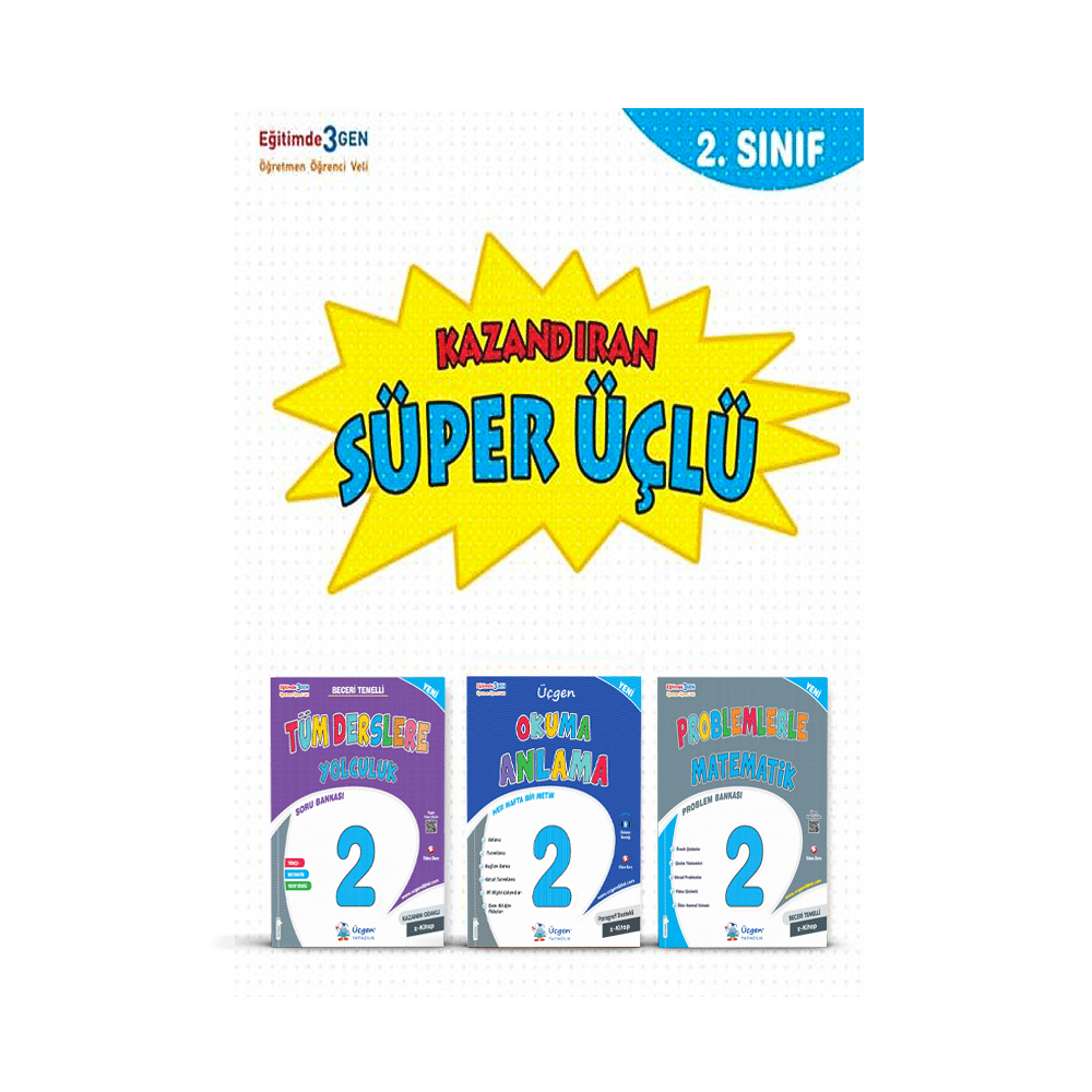 2. SINIF – SÜPER ÜÇLÜ – Kazandıran Kitaplar