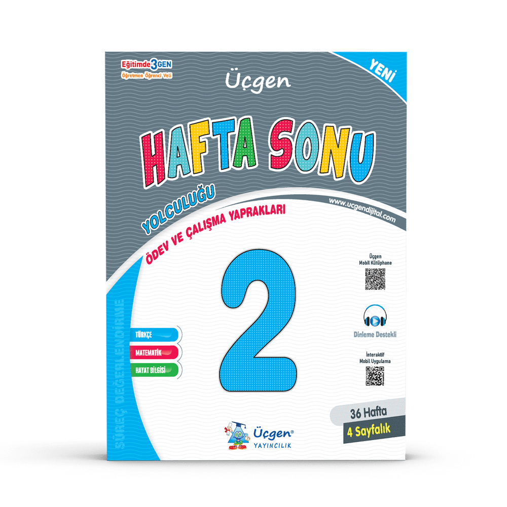 2.SINIF – Hafta Sonu – Ödev ve Çalışma Yaprakları 36 Hafta