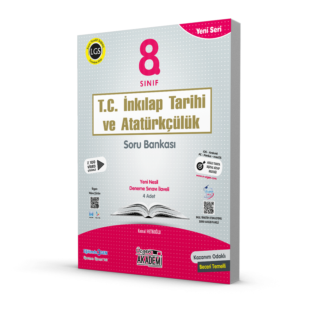 8. SINIF – T.C. İNKILAP TARİHİ ve ATATÜRKÇÜLÜK – Soru Bankası + 4 Deneme Sınavı İlaveli