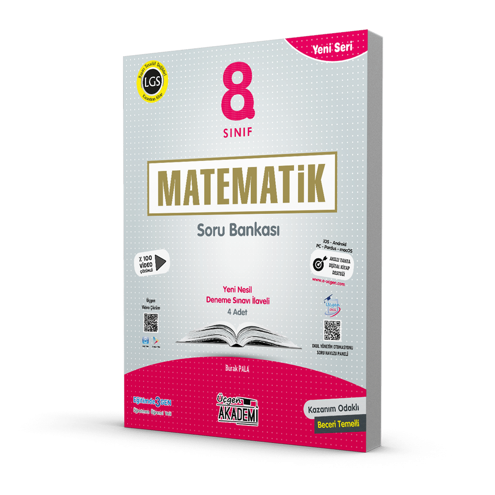 8.SINIF – MATEMATİK – Soru Bankası + 4 Deneme Sınavı İlaveli