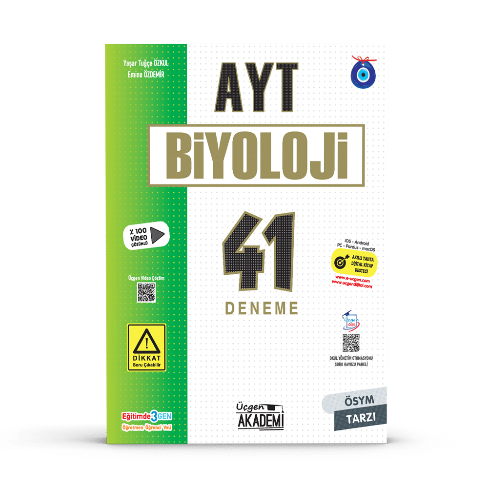 AYT – BİYOLOJİ – 41 Deneme – 2024