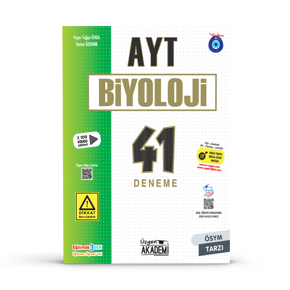 AYT – BİYOLOJİ – 41 Deneme – 2024