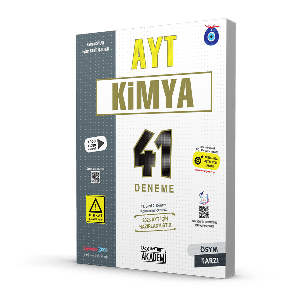 AYT – KİMYA – 41 Deneme – 1. Dönem Konuları